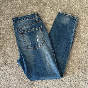 Altar'd state jeans womens 29 blue‎ medium wash skinny holy distressed casual